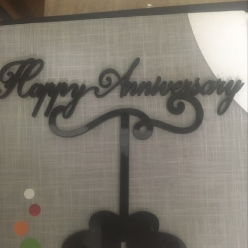 Plastic Happy Anniversary Stand