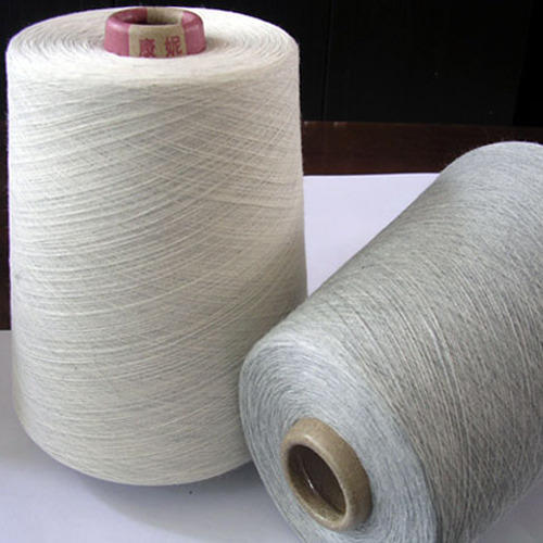 Polyester Cotton White Yarn