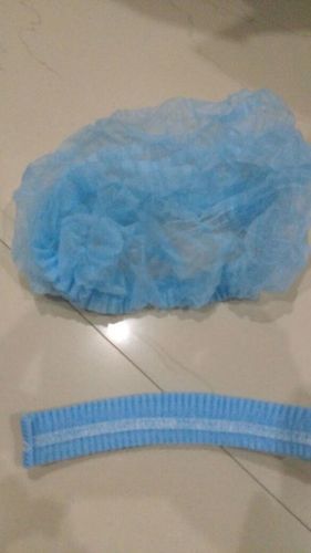 Eco Friendly Disposable Blue Bouffant Caps