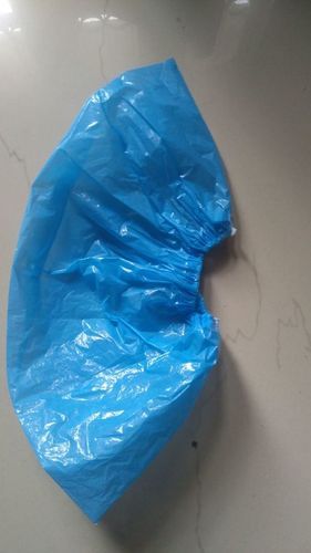 Blue Plastic Disposable Shoe Cover