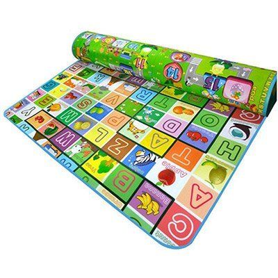 Baby Learning Mat Both Sides Printed With Bag Back Material: Anti-Slip Latex