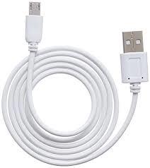 White Usb Data Cable - Durable & High-speed | Premium Quality, Ideal For Data Transfer, Compatible With Multiple Devices