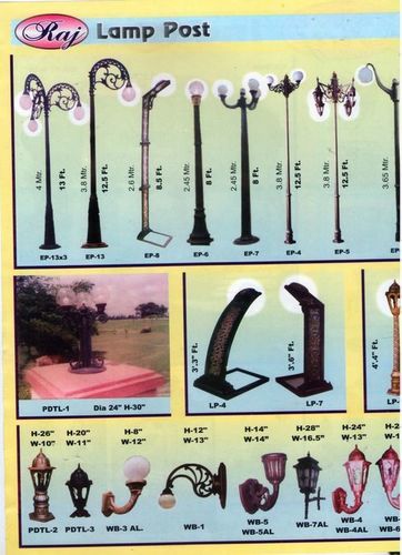 Designer Garden Lamp Post