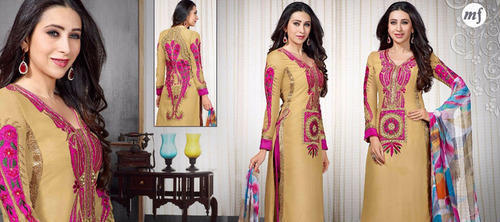 Ladies Embroidered Suit - Premium Cotton Blend, Elegant Floral Design, High Comfort for Every Occasion