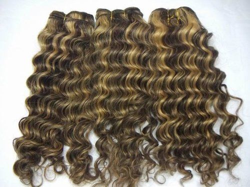 Fusion Curly Weft Hair