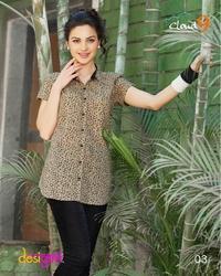 Ladies Fancy Half Sleeve Kurti Size: Medium