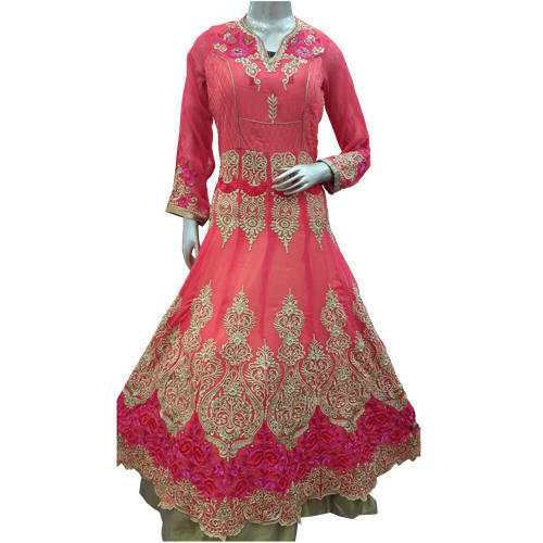 Full Sleeves Ladies Anarkali Suit