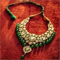 Colored Kundan Necklace
