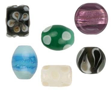 Colorful Glass Beads - Premium Quality, 8mm to 12mm Sizes, Vibrant Colors and Unique Designs