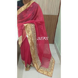 Supernet Embroidery Sarees