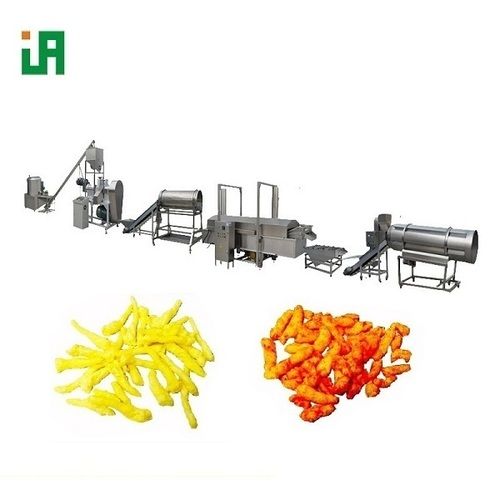 Automatic Deep Fried Corn Curls Kurkures Manufacturing Machine