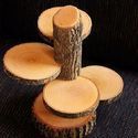 Natural Wooden Candle Holder