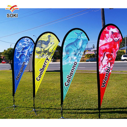 Advertising Tear Drop Flags at Best Price in Delhi | Mw Advertising