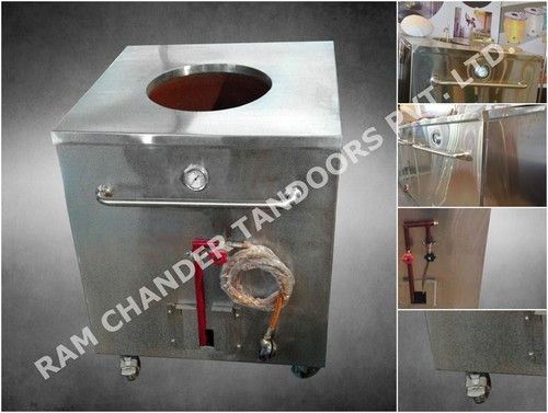 Stainless Steel Square Taper Tandoor With Gas