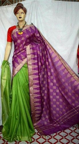 Multi Color Bhagalpuri Soft Silk Saree