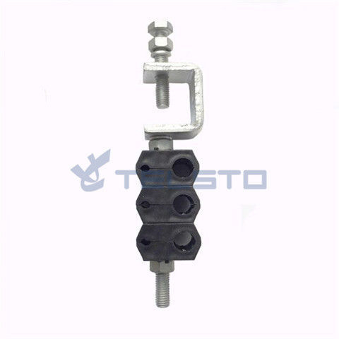 Optic Fiber Clamp For Fiber Cable, Power Cable, Double Type 6 Holes