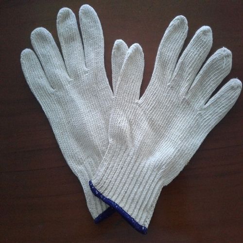 Poly Cotton Gloves 400 Gr Raw White