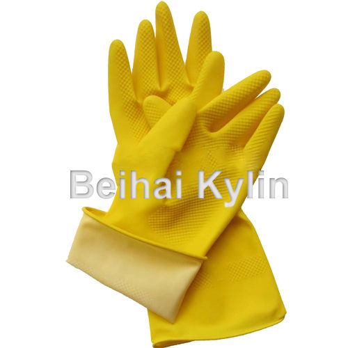 110g Yellow Latex Household Safety Glove