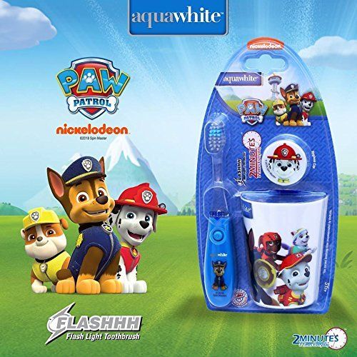 Aquawhite Paw Patrol Flashhh Toothbrush Set