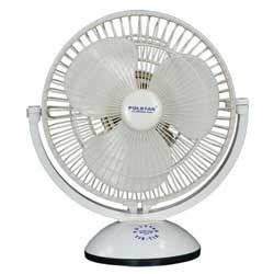 Multi Purpose Table Fan - Single Speed, 360° Airflow with Aerodynamically Balanced Blade, Molded Plastic Design for Elegant Performance