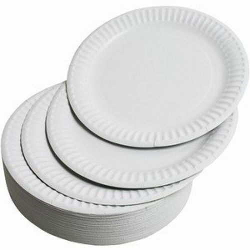 Disposable Thermocol Plates - 7 Inch Round, 50 Count Pack | Ideal For Events and Party Supplies