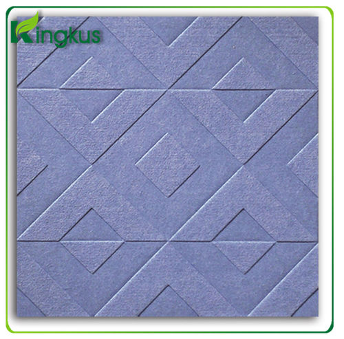 Embossed Sound Absorber Device Siliconized Polyester Fiber Pillow Rugs And Carpets