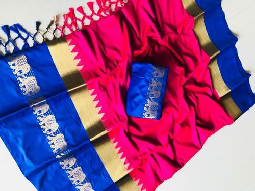 Fancy Border Cotton Silk Saree