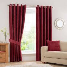 Red Color Jacquard Fabric Curtain Use: Home