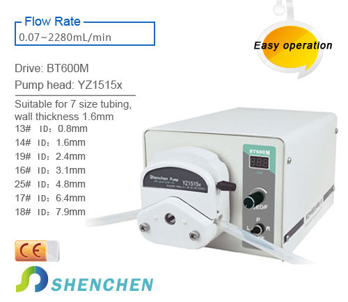 Plastic Coated Metal Hosing Easy Operation Peristaltic Pump