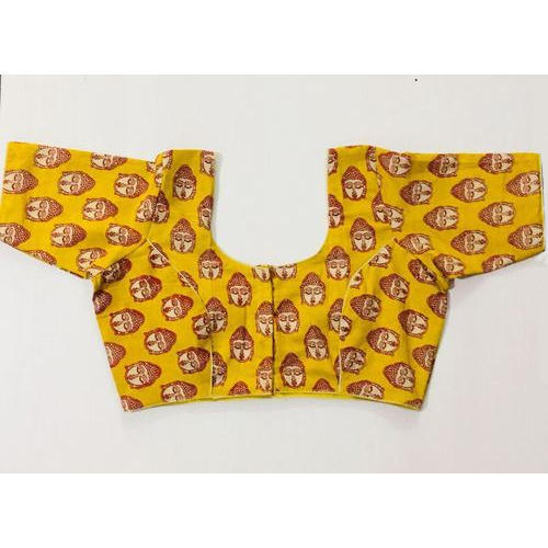 Dry Cleaning Half Sleeve Kalamkari Blouse