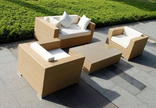 Outdoor Wicker Aluminum Sofa Set