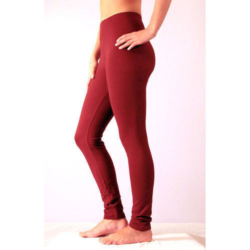 High Waist Comfort Lady Maroon Ankle Length Leggings, Casual Wear, Slim Fit  at Rs 220 in Ahmedabad