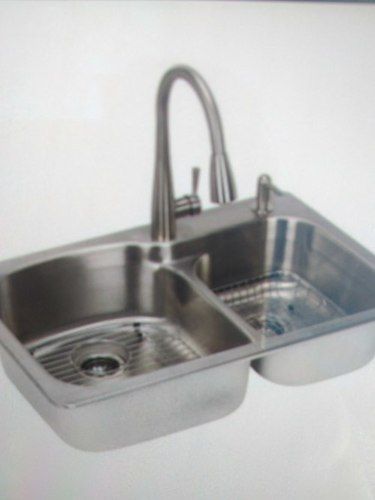 Double Bowl Kitchen Sink - Superior Quality Stainless Steel, Durable Design for Efficient Space Management