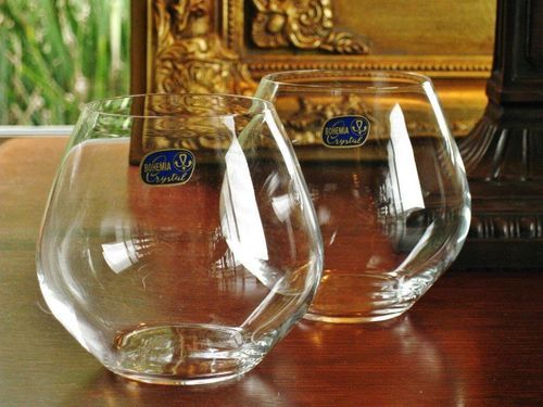 Clear Bohemia Crystal Amoroso Stemless Wine Glass (580 Ml) Set Of 2 Pcs