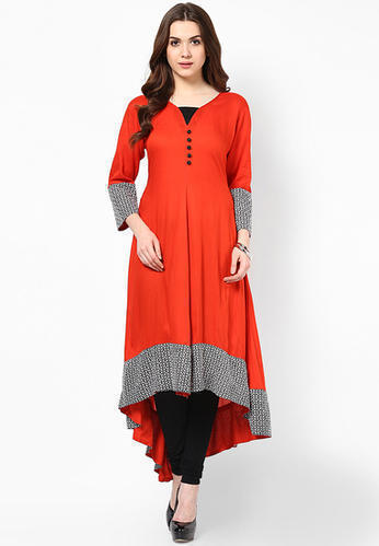 Long Cotton Kurti For Ladies