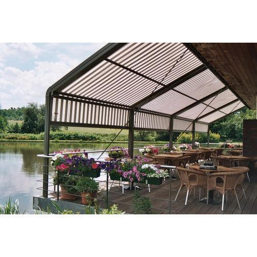 Terrace Canopy - PVC Material, Custom Sizes Available | Low Maintenance, Durability, High Tensile Strength, Anti-Corrosive Properties