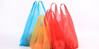 रंगीन प्लास्टिक बैग