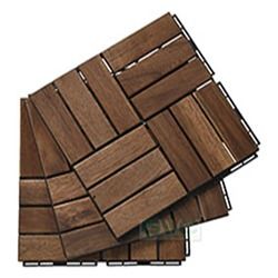 Browns / Tans Natural Wood Deck Tile