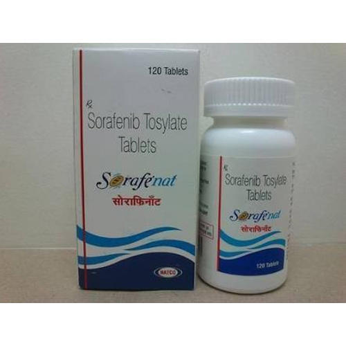 Sorafenat Tablet - 120 Tablets, Allopathic Sorafenib Tosylate for Kidney, Liver, and Thyroid Cancer Treatment