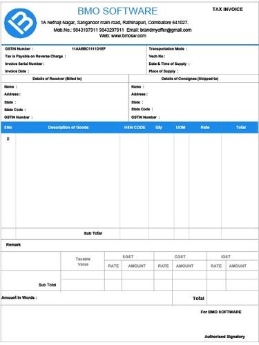 Very Simple GST Billing Software