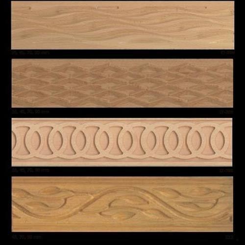 Durable Brown Wooden Mouldings (77H)