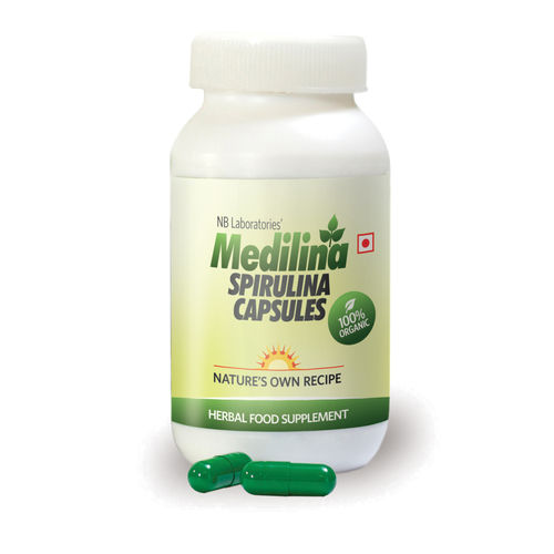 Herbal Food Supplement Spirulina Capsules