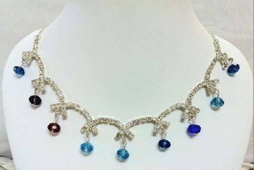 Multicolour Crystal Necklace Set