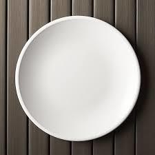 Plain White Melamine Dinner Plates