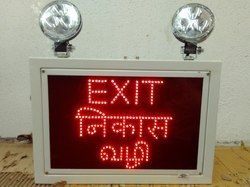 Industrial Emergency Exit Light Three Language