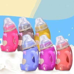 Baby Glass Feeding Bottle - Durable Glass Material, 250ml Size | Eco-friendly, Bpa-free, Safe For Babies, Compatible With Multiple Brands