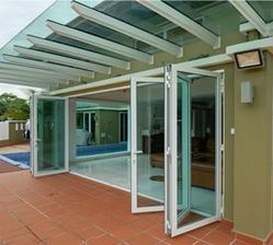 Aluminium Three Fold Sliding and Folding Doors