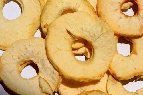 White To Yellow Dried Apples