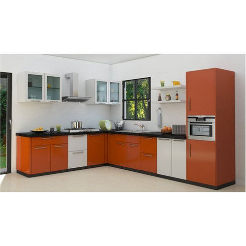 L Shaped Modular Kitchen