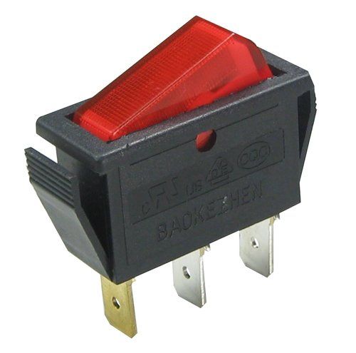 Sc791 Baokezhen On-Off With Illuminated Electric Fireplace Rocker Switch